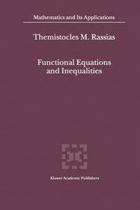 bokomslag Functional Equations and Inequalities