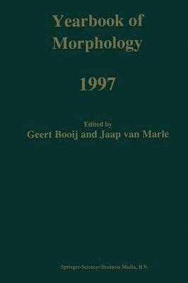 bokomslag Yearbook of Morphology 1997