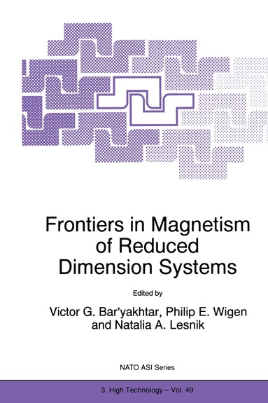 Victor G. Bar'yakhtar, P.E. Wigen - Frontiers in Magnetism of Reduced Dimension Systems, Häftad
