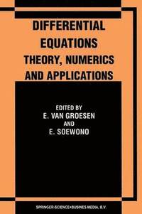 bokomslag Differential Equations Theory, Numerics and Applications