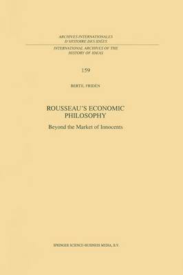 bokomslag Rousseau's Economic Philosophy