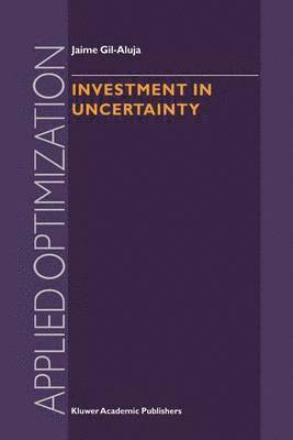 bokomslag Investment in Uncertainty