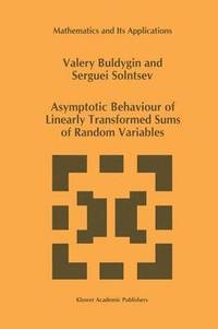 bokomslag Asymptotic Behaviour of Linearly Transformed Sums of Random Variables