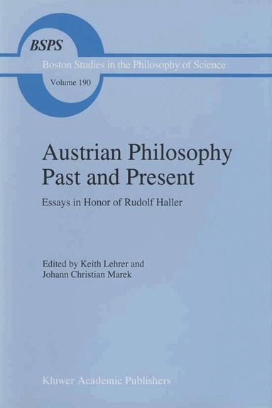 Keith Lehrer, Johann Christian Marek - Austrian Philosophy Past and Present, Häftad