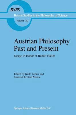 bokomslag Austrian Philosophy Past and Present