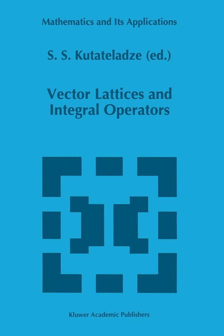 Vector Lattices and Intergal Operators 1