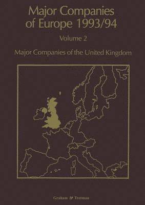 bokomslag Major Companies of Europe 1993/94