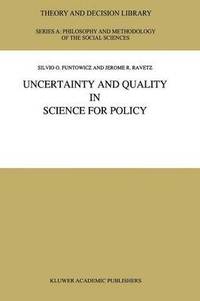 bokomslag Uncertainty and Quality in Science for Policy