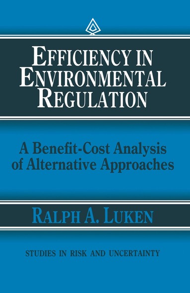 Ralph A. Luken - Efficiency in Environmental Regulation, Häftad