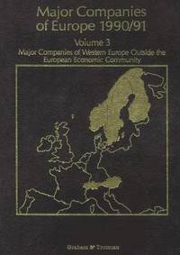 bokomslag Major Companies of Europe 1990/91 Volume 3