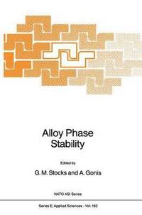 bokomslag Alloy Phase Stability
