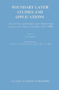 bokomslag Boundary Layer Studies and Applications