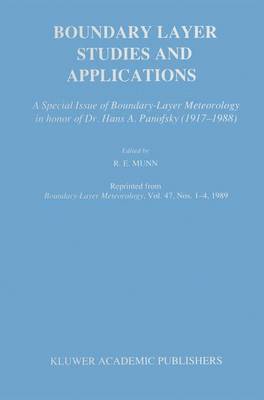 Boundary Layer Studies and Applications 1