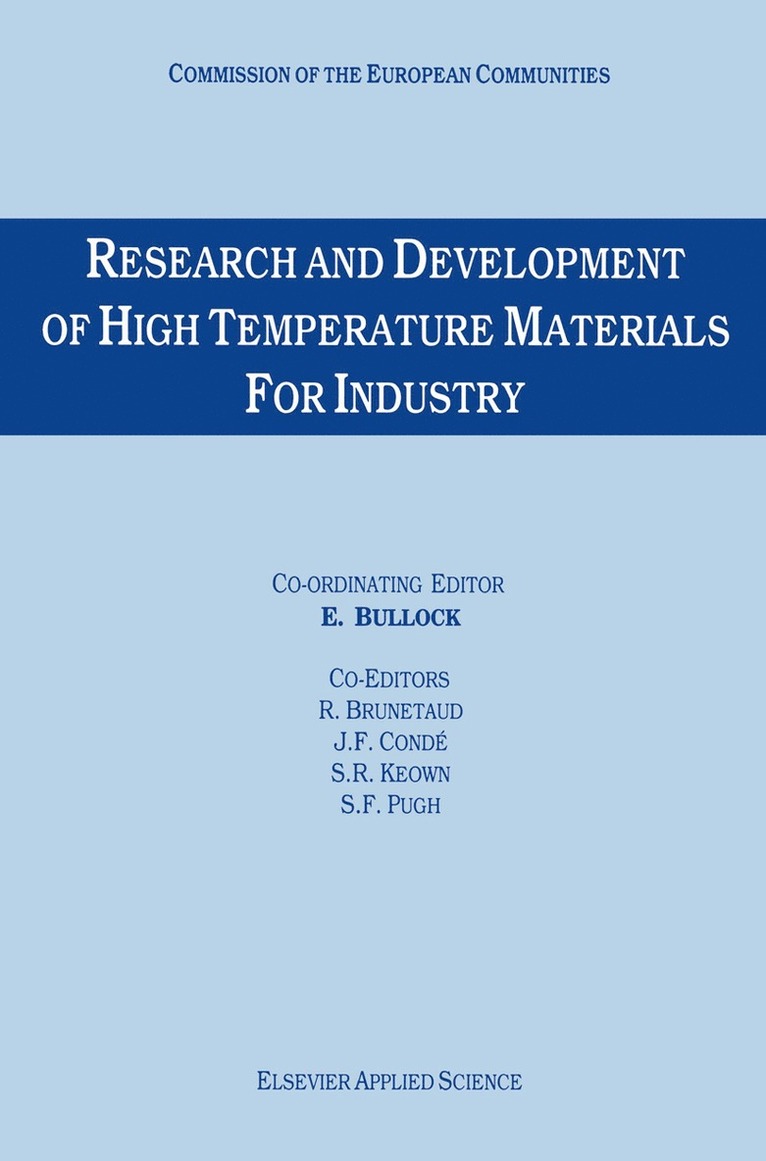 Research and Development of High Temperature Materials for Industry 1