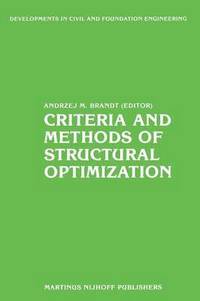 bokomslag Criteria and Methods of Structural Optimization