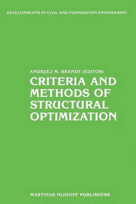 bokomslag Criteria and Methods of Structural Optimization