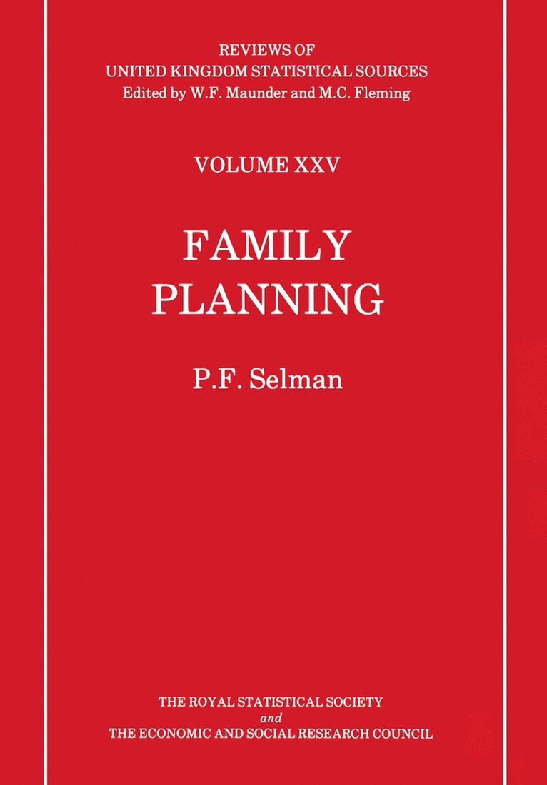 P. F. Selman, Peter Selman - Family Planning, Häftad