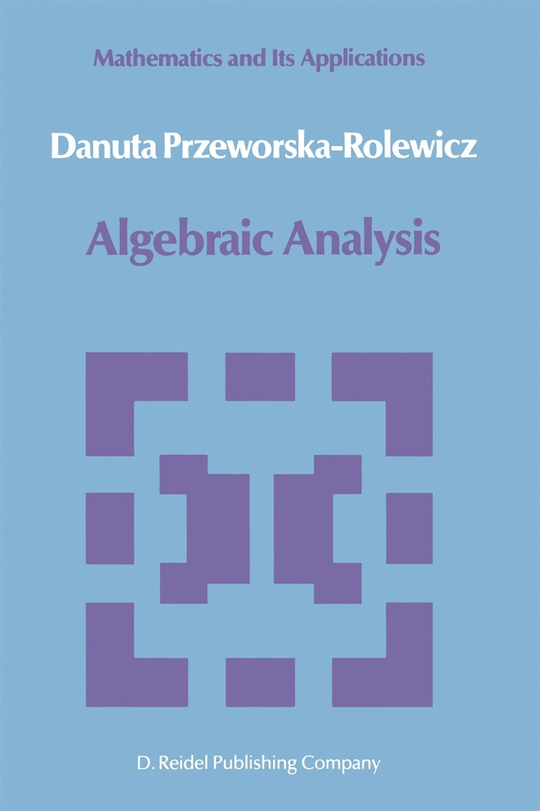 Algebraic Analysis 1