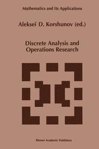 bokomslag Discrete Analysis and Operations Research