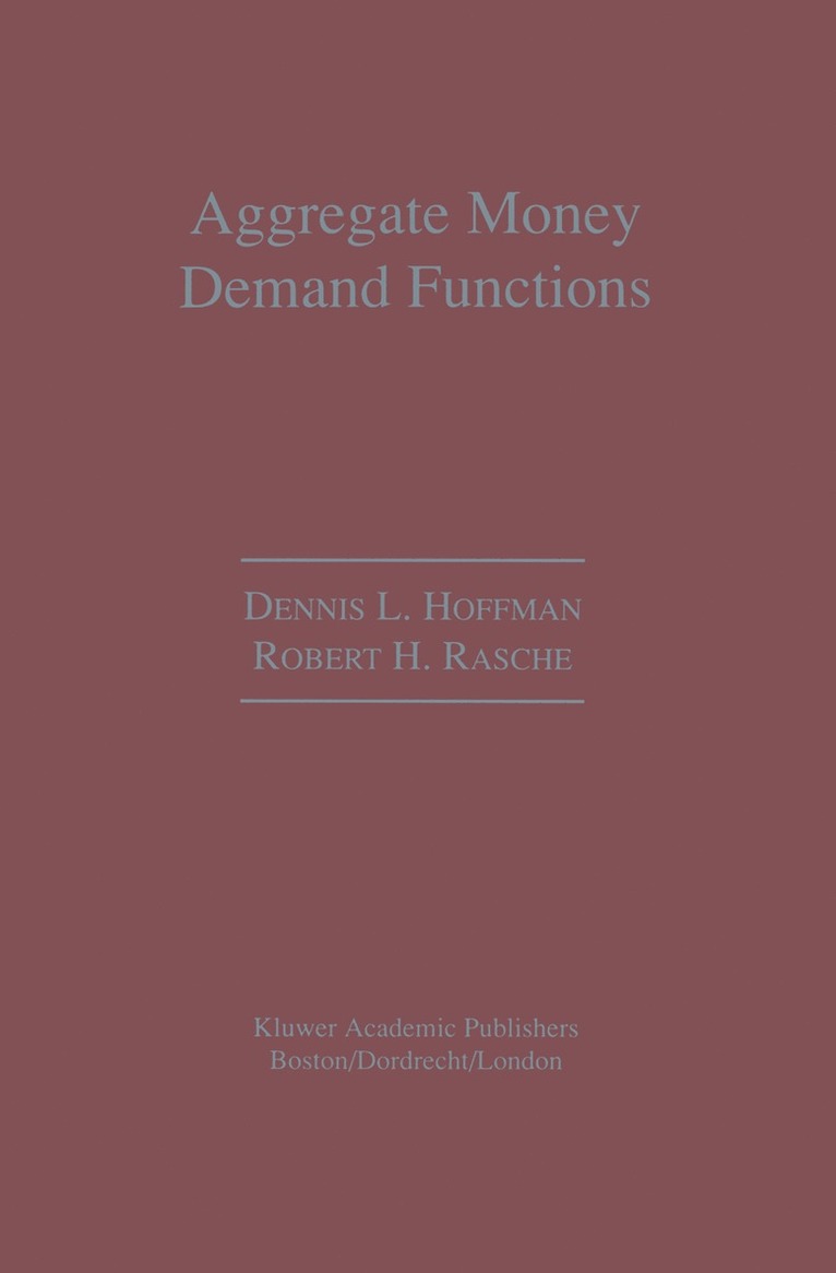 Aggregate Money Demand Functions 1