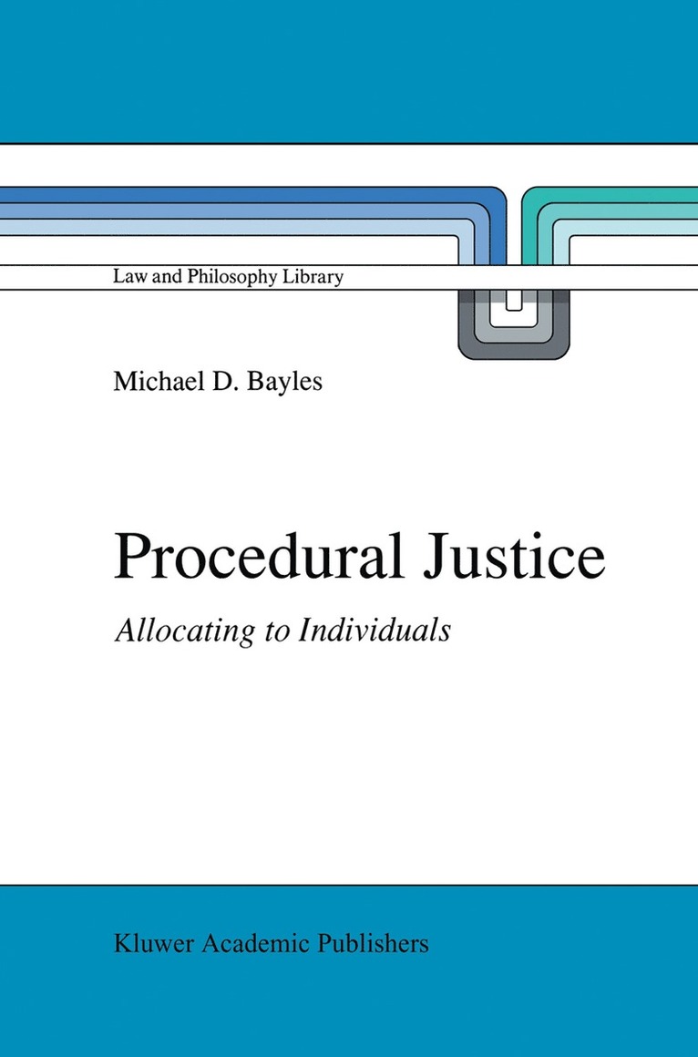 M.E. Bayles, M. E. Bayles - Procedural Justice, Häftad