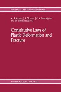 bokomslag Constitutive Laws of Plastic Deformation and Fracture