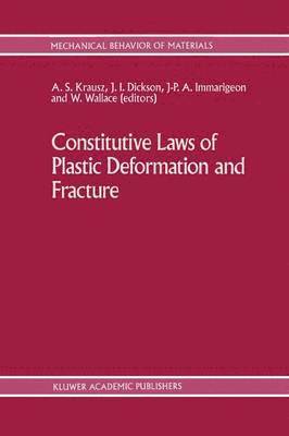 bokomslag Constitutive Laws of Plastic Deformation and Fracture