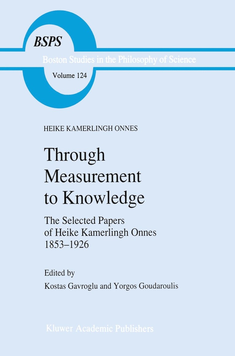 Through Measurement to Knowledge 1