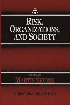 bokomslag Risk, Organizations, and Society