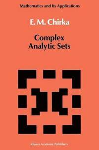 bokomslag Complex Analytic Sets