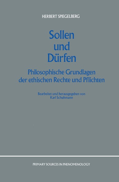 E. Spiegelberg, K. Schumann - Sollen und Dürfen, Häftad