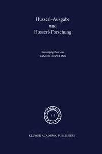 bokomslag Husserl-Ausgabe und Husserl-Forschung