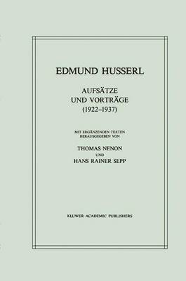 bokomslag Aufstze und Vortrge (19221937)