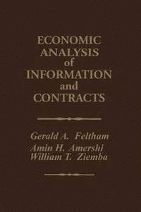 bokomslag Economic Analysis of Information and Contracts