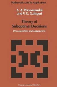 bokomslag Theory of Suboptimal Decisions