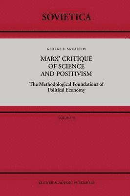 bokomslag Marx' Critique of Science and Positivism