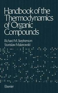 bokomslag Handbook of the Thermodynamics of Organic Compounds