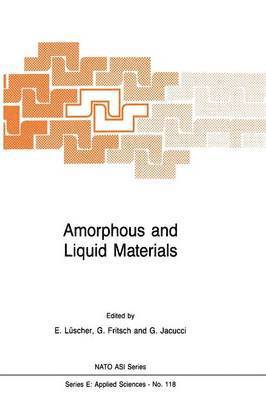 bokomslag Amorphous and Liquid Materials