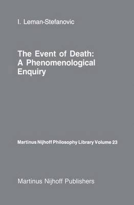 The Event of Death: a Phenomenological Enquiry 1
