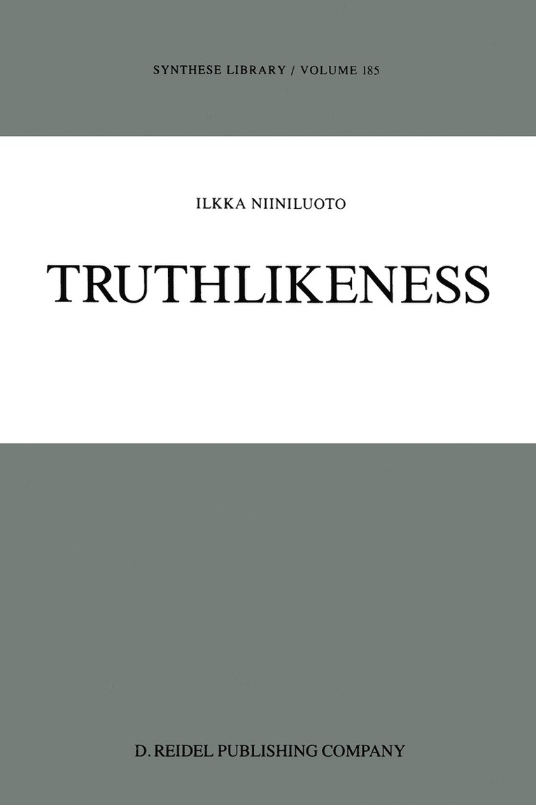 I. Niiniluoto - Truthlikeness, Häftad