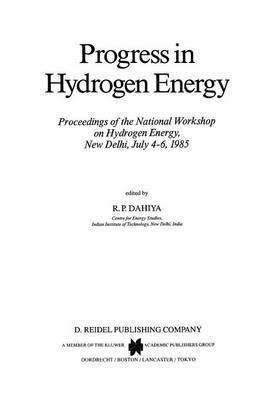 bokomslag Progress in Hydrogen Energy