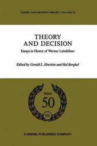bokomslag Theory and Decision
