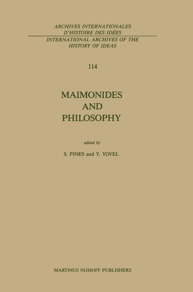 bokomslag Maimonides and Philosophy