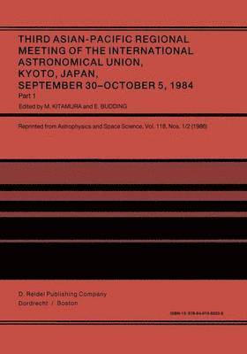 Third Asian-Pacific Regional Meeting of the International Astronomical Union 1