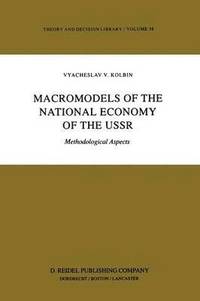 bokomslag Macromodels of the National Economy of the USSR