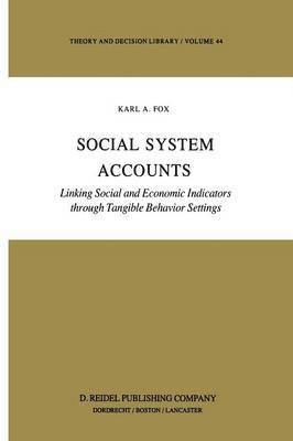 K. Fox - Social System Accounts, Häftad