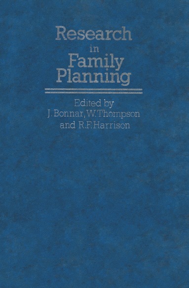 bokomslag Research in Family Planning