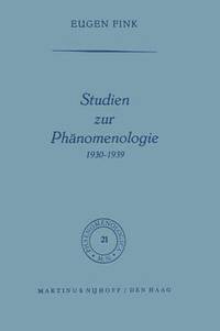bokomslag Studien zur Phänomenologie 1930-1939