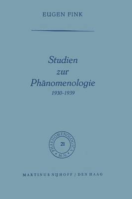 Studien zur Phnomenologie 19301939 1