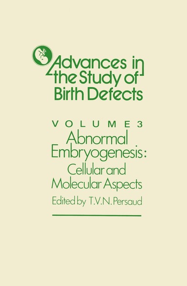 T.V.N. Persaud - Abnormal Embryogenesis, Häftad